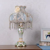 Pastoral Lamp Bedroom Bedside Light Simple Modern Romantic Creative European Princess Wedding Room Warm Warm Bedside Lamps