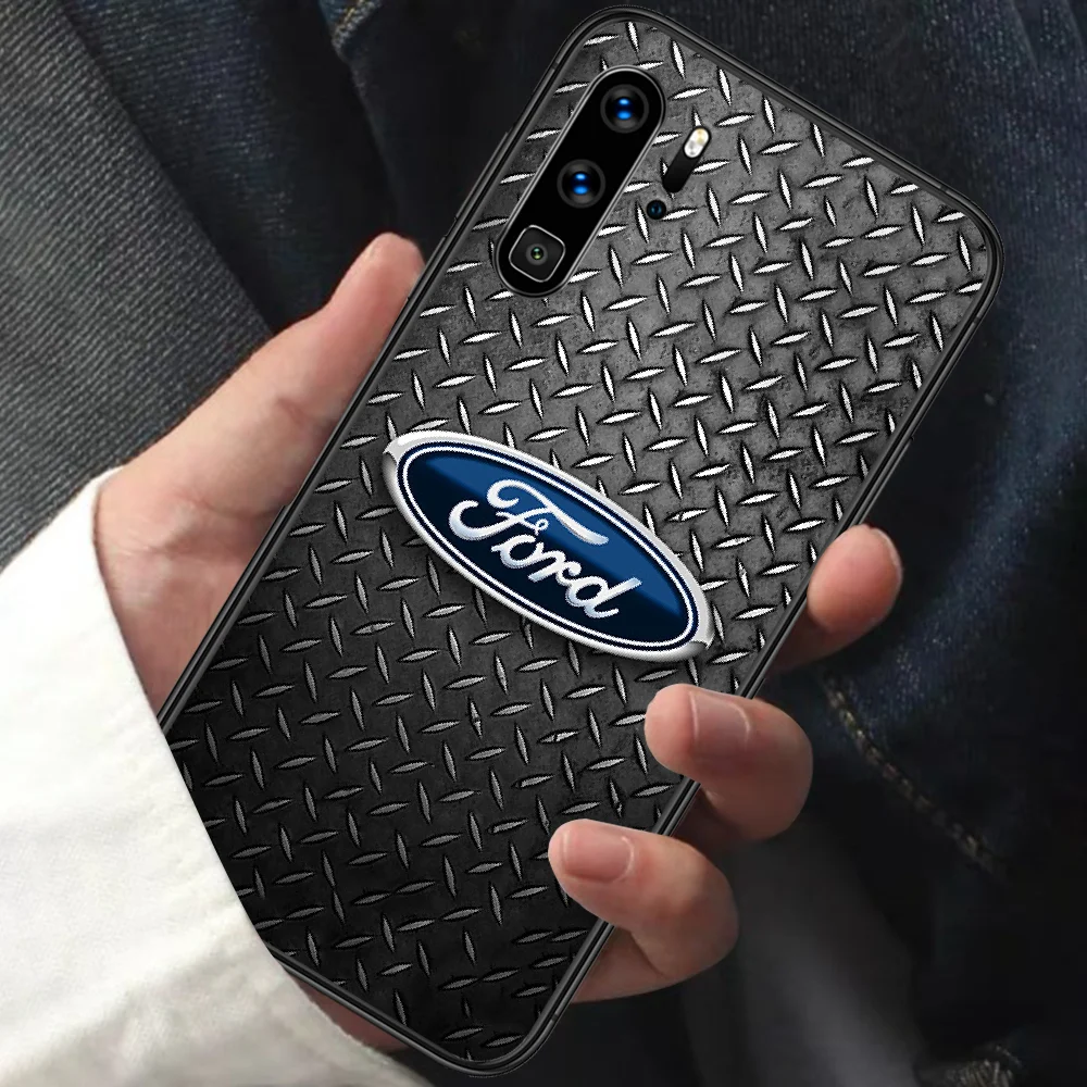 

Ford Car Phone Case For HUAWEI P 9 10 20 30 40 Lite smart Pro Z 2019 Nova 5T 6 7 i black Coque Painting Back Silicone Shell