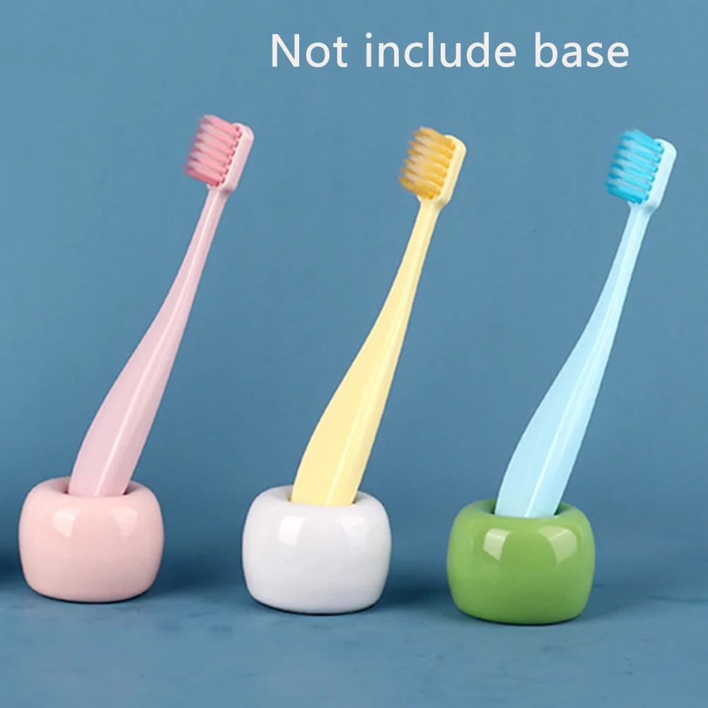 

3pcs Manual Toothbrush Superfine Children Health Practical Home Bathroom Cute Candy Color Safe Fat Handle Universal Soft