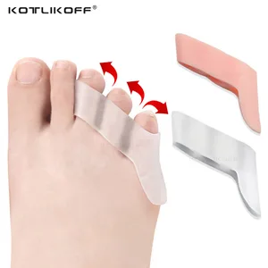 2шт три отверстия маленький носок сепаратор Прозрачный Bunion облегчение боли носок выпрямитель защита для ухода за ногами инструмент вставка