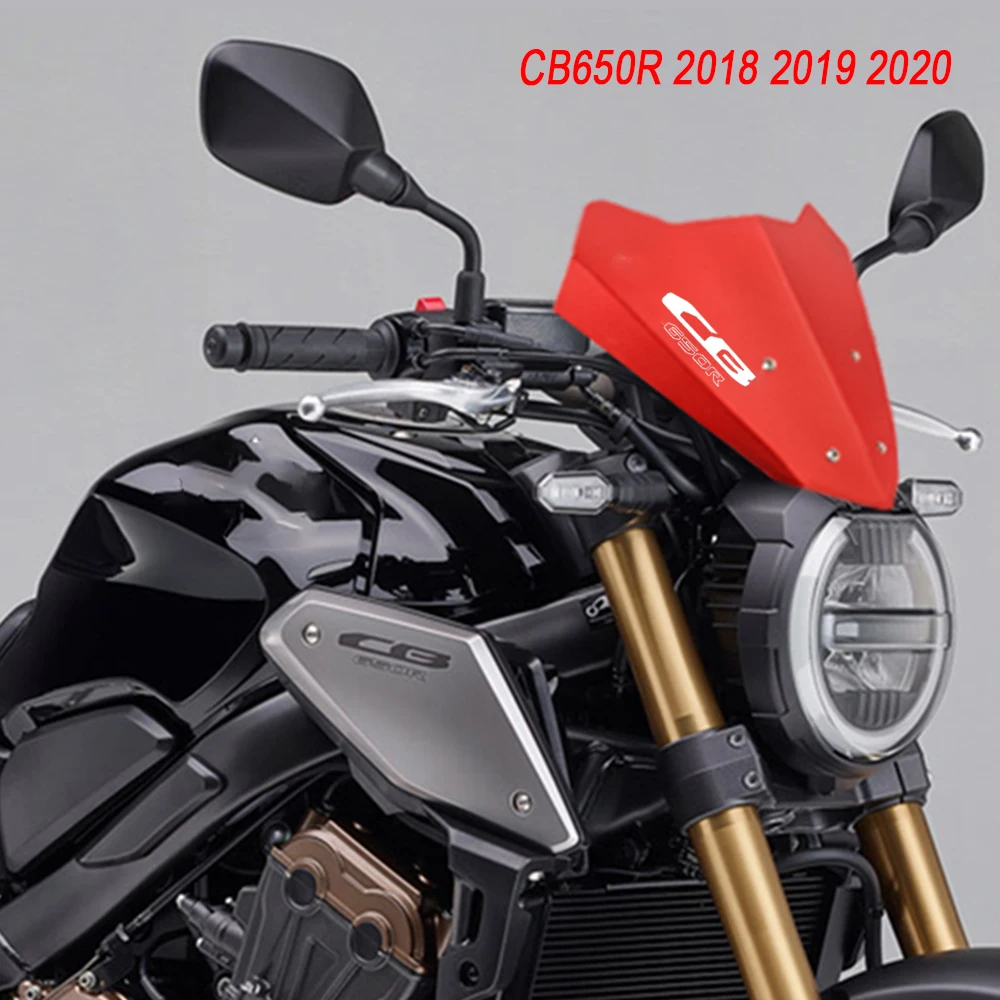 

For Honda CB650R CB 650 R 2018 2019 2020 CNC Aluminum Motorcycle Accessories Windshield Windscreen Deflectors CB 650R With logo