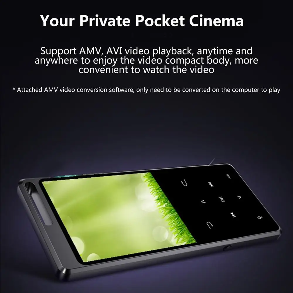 2,4 дюймовый экран K7 Беспроводной внешний Mp3 сенсорный музыкальный плеер Студенческая версия Mp3 плеер Walkman
