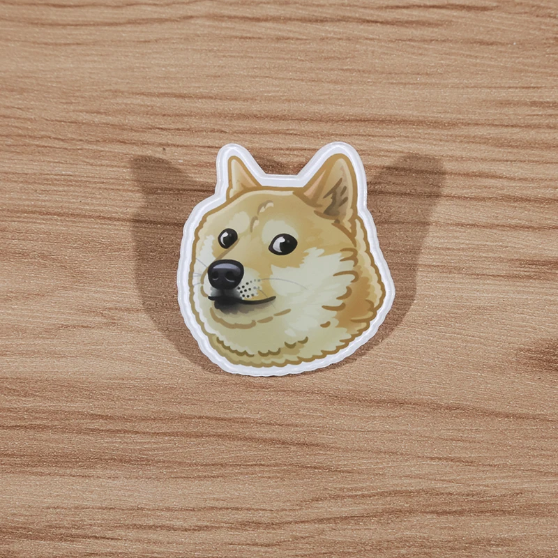 FFFPIN Smile Dog брошь значки с животными Экспресс нагрудник мультфильм Pin монета Япония