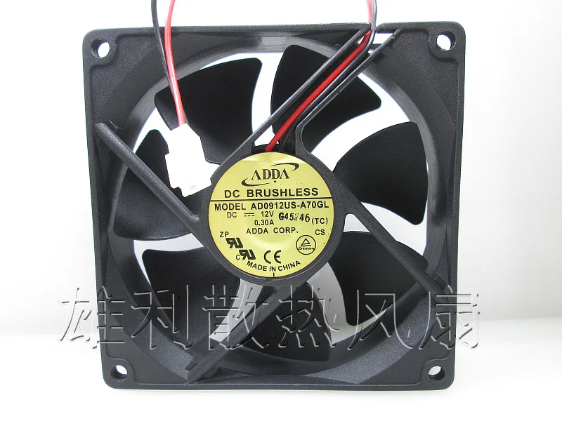 

Новый AD0912US-A70GL 12V 0.30A 9025 9 см, 2 шт/комплект провода защиты электродвигателя Вентилятор охлаждения