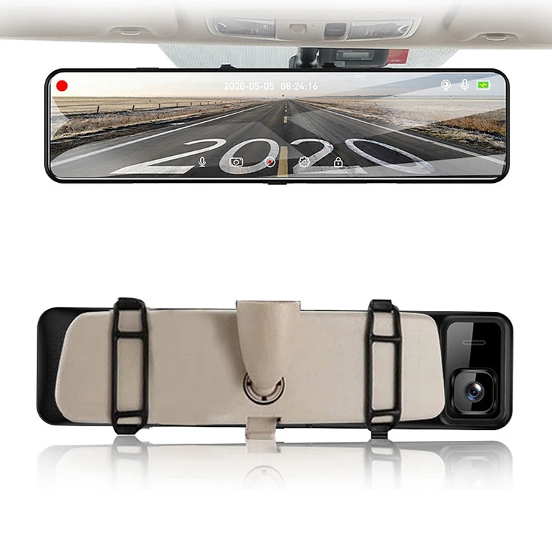 12 дюймов Пресс Видеорегистраторы для автомобилей 2K зеркало видеорегистратор