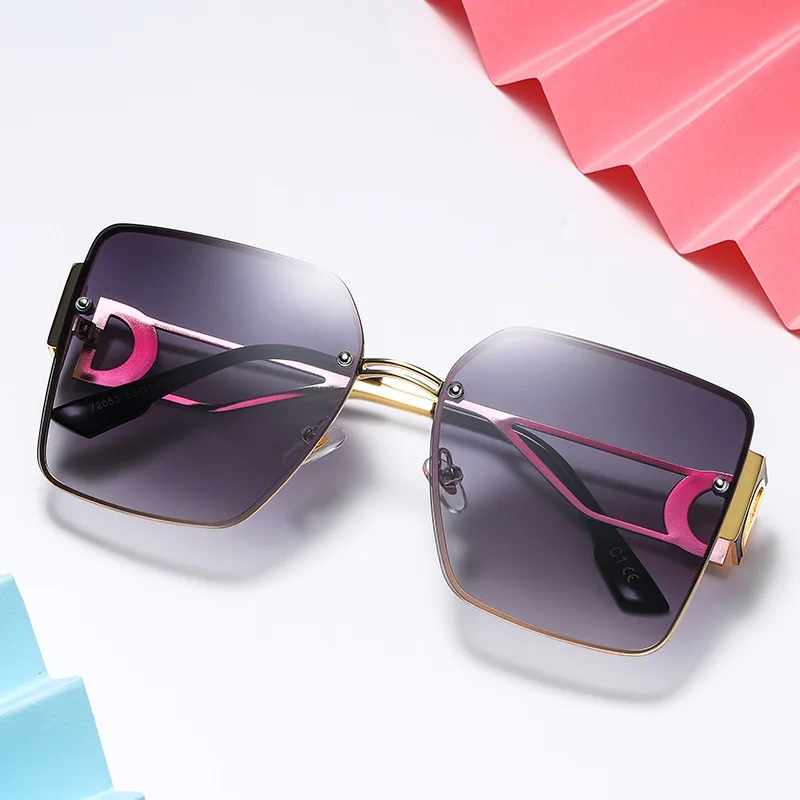 Солнцезащитные очки для водителя с большой оправой мужского типа, зажигающий цвет, защита от солнца для уличной съемки.