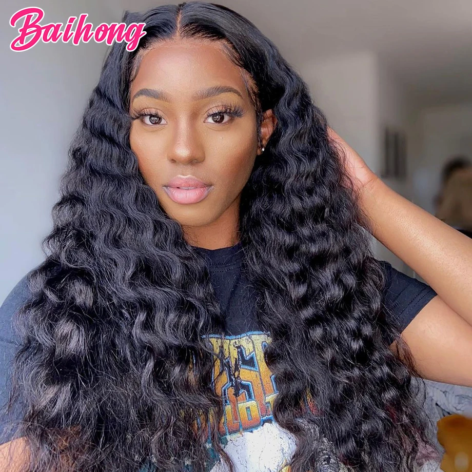 

Deep Wave Human Hair Bundles Malaysia Natural Hair Extensions For Woman 4 Bundles 100% Remy Virgin Bundles Discounts BAIHONG