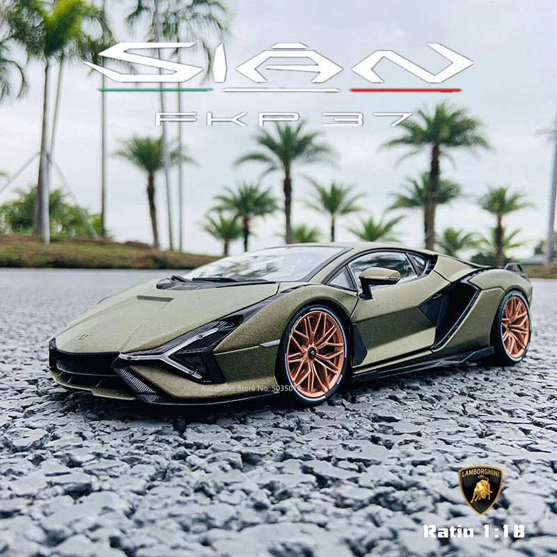 Модель автомобиля Bburago в стиле ретро 1:18 Lamborghini Sian FKP37|Наземный транспорт| |