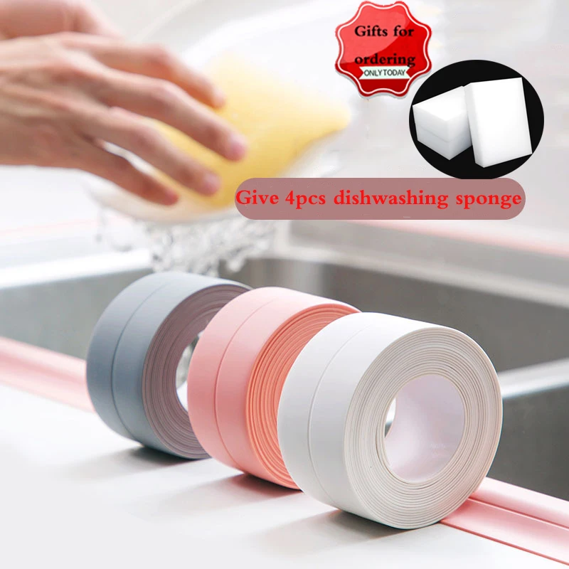 Уплотнительная лента для ванной кухни душа раковины ванны клейкая самоклеящаяся