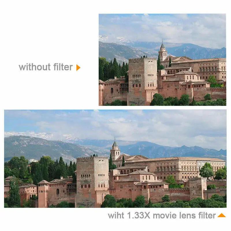 1.33x Anamorphic Widescreen Movie Lens for DJI Mavic 2 Pro Video Shoot | Camcorder