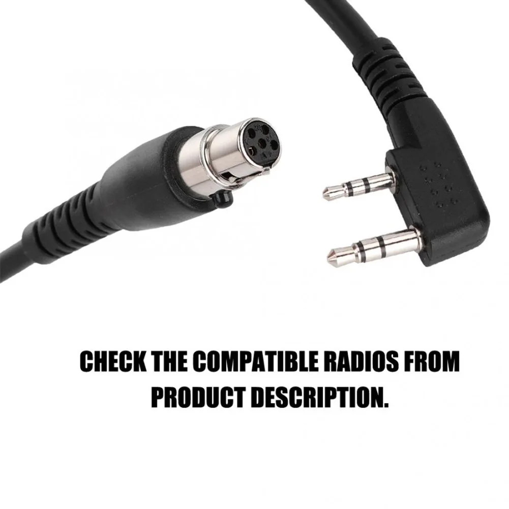 CC-MOT катушечный Шнур кабель для HYT Kenwood Baofeng 2-Pin к 5-контактный разъем | Мобильные