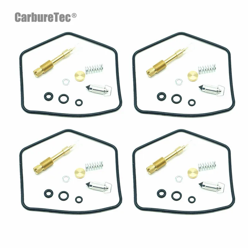 

For Kawasaki ZN700 LTD KZ750 Spectre ZN 700 KZ 750 Carburetor Parts Repair Kit Rebuild Chamber Seal Float Needle Screws 4 Sets