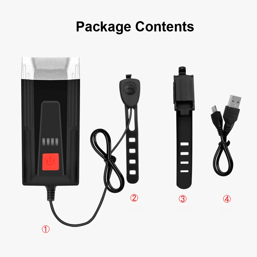 Светодиодный фонарь для велосипеда USB перезаряжаемая передняя лампа для велосипеда встроенный динамик колокольчик Рог водонепроницаемый фонарь с дисплеем батареи
