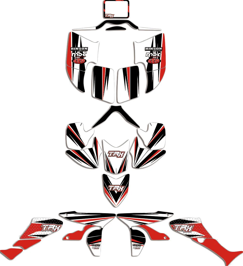 

3M Motorcycle Team Graphic & Backgrounds Decal Sticker Kits for HONDA TRX 450R