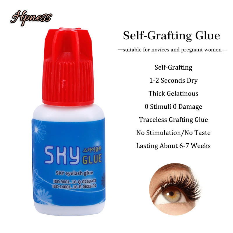 Professional Non-irritating Glue For Eyelash Extension 2-3s Dry Last Free Design Customize Stickers With Your LOGO For 6-7 Weeks