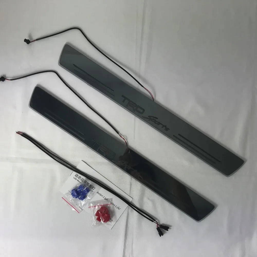 

Express delivery led door sill plate strip welcome light threshold guard protectors for toyota 86 gt86,Subaru BRZ