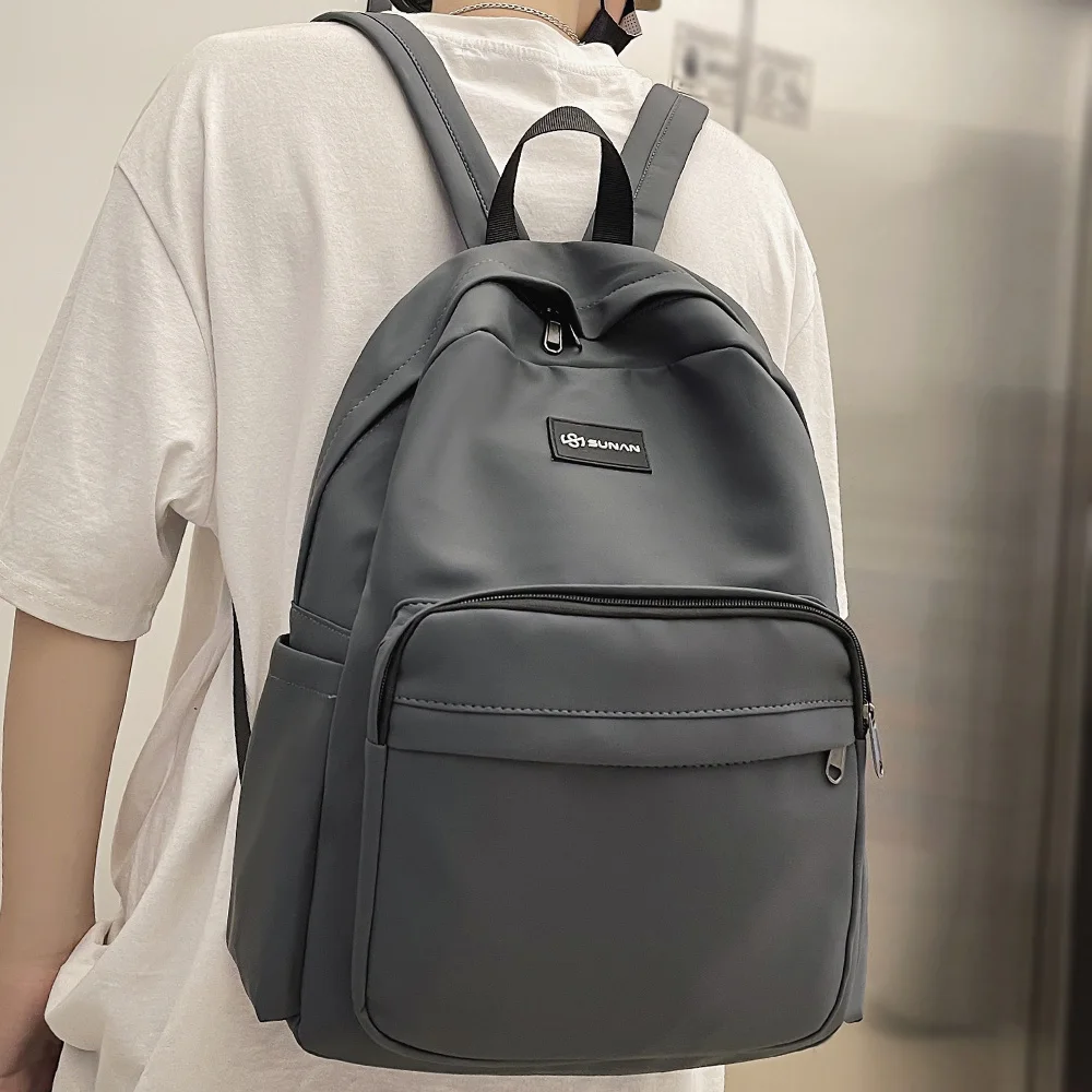 

Рюкзак унисекс, однотонный, для девочек и мальчиков, с отделением для ноутбука