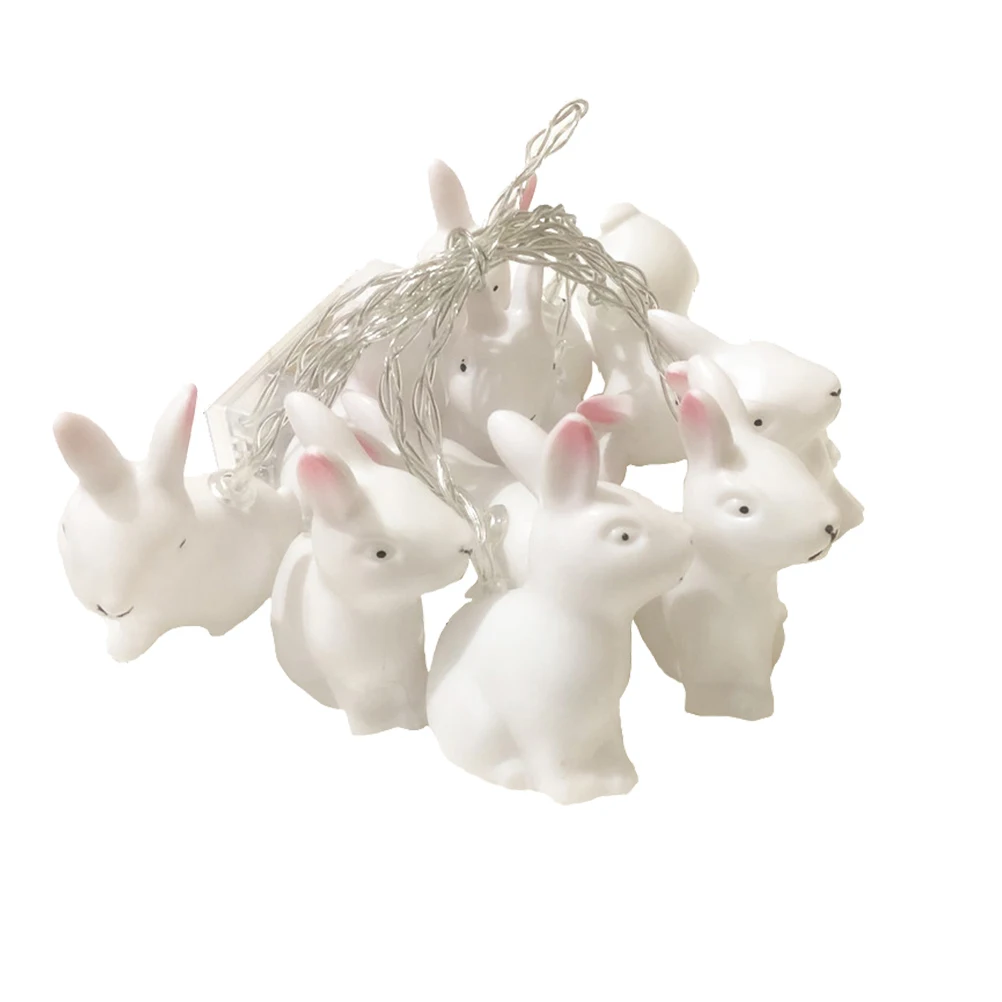 1.5 Meter 10 LED Easter Bunny Rabbit Decoration Garden String Lights Lamp Holiday Decorative Ornament For Home Party | Дом и сад