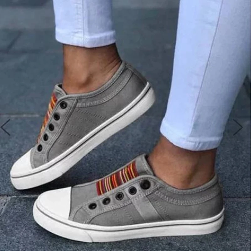 

Low-cut sneakers Canvas Flat Shoes Women Casual Vulcanize Shoes 2020 New Women Summer Autumn Sneakers Ladies zapatos de mujer