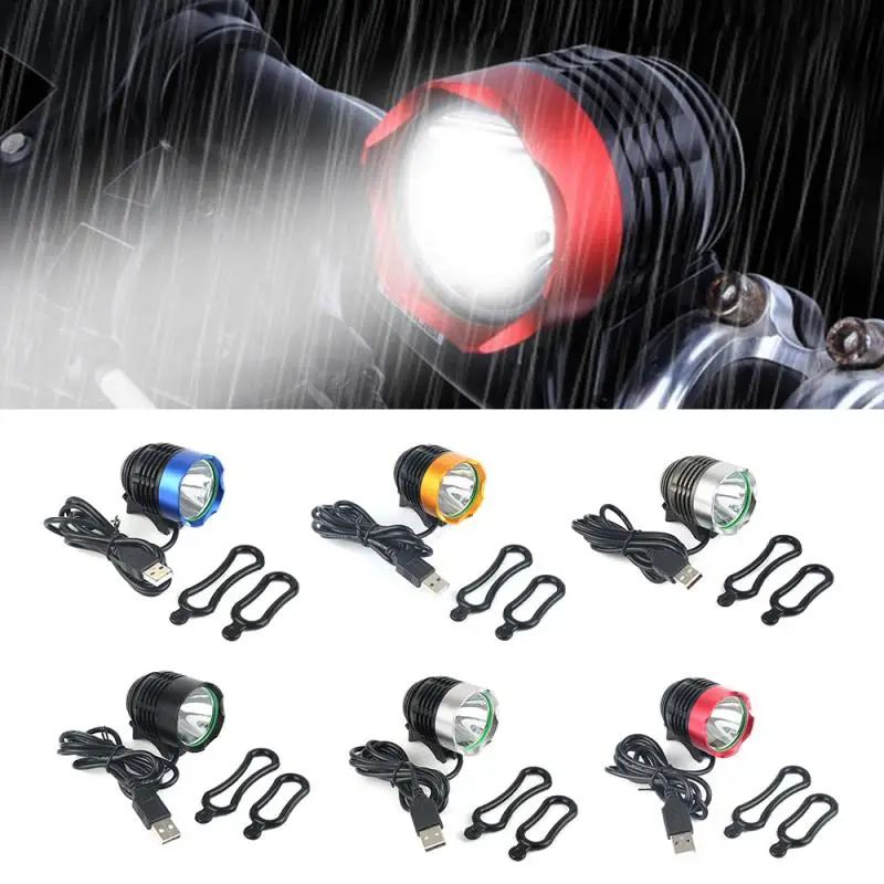 

1200 Lumen T6 L2 Fishing Bike Bicycle LED Light Flashlight Waterproof Brightness 5V2A USB Interface Headlight Lamp