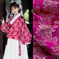 flower garment fabrics brocade jacquard pattern japanese sewing for fabric diy cheongsam and kimono material