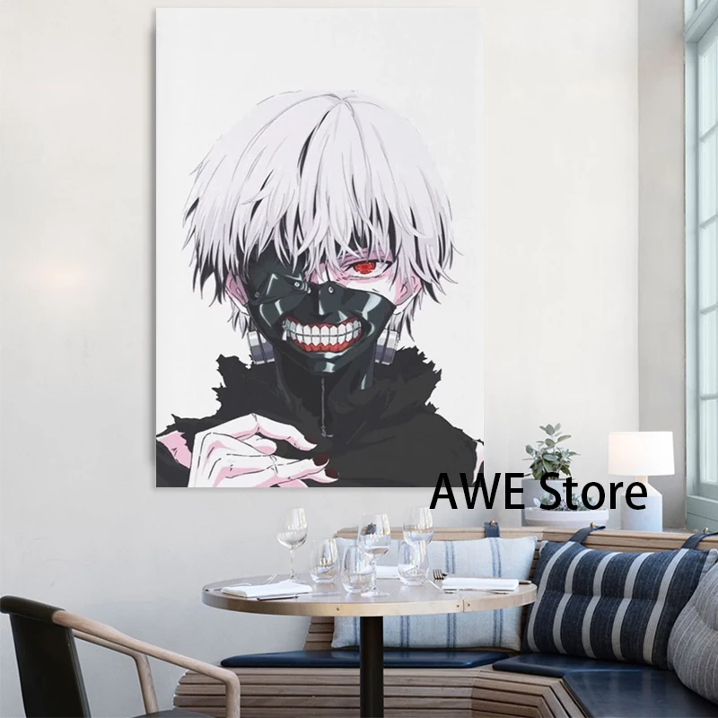 Ken kaneki Печать на холсте Токийский Гуль домашний декор скандинавские