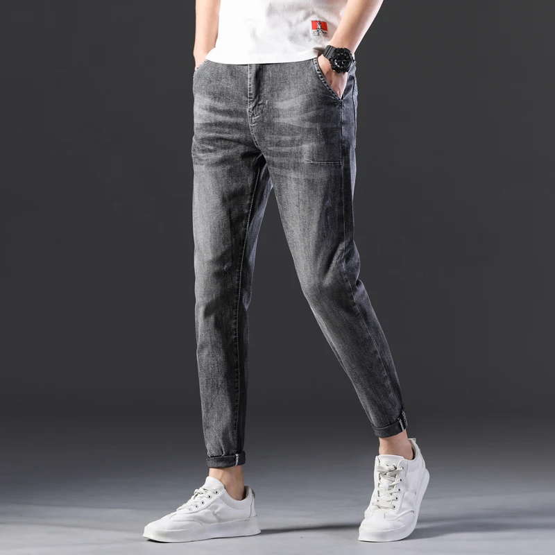 KSTUN Стрейчевые джинсы мужские обтягивающие серые 2020 Новое поступление длинные