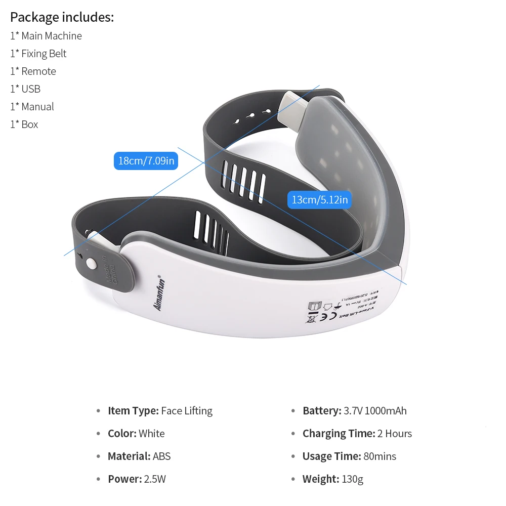 Аппарат для похудения подбородка лица V Line Face Lifting Machine Фотон инфракрасная терапия