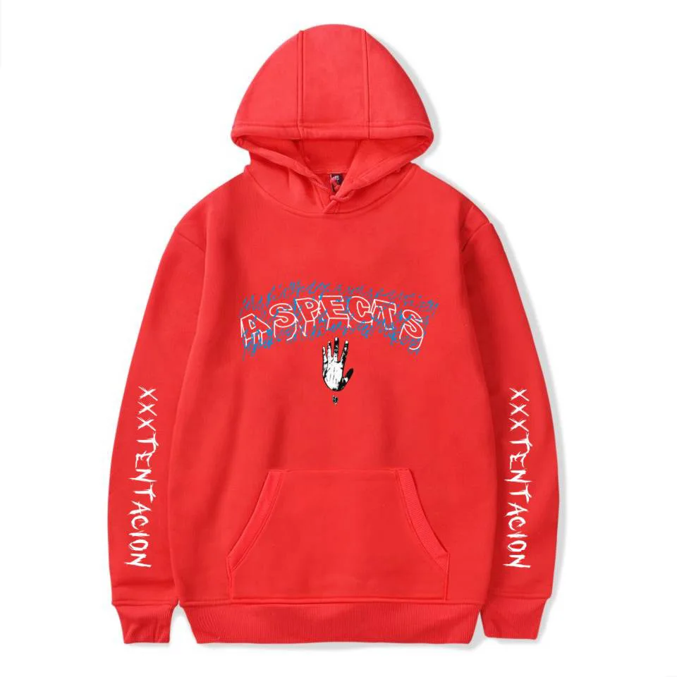 XXXTentacion Hoodies Hip Hop Fashion Letter Print Streetwear Popular Men Women Loose Sweatshirt Revenge Couple | Женская одежда