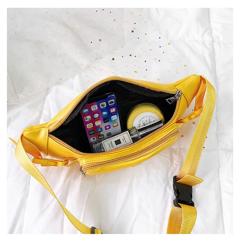 Guarder New Solid Color Banana Bag Letter Print Waist For Women Lady Waterproof Belt Female Fanny Pack GUA0066 | Багаж и сумки