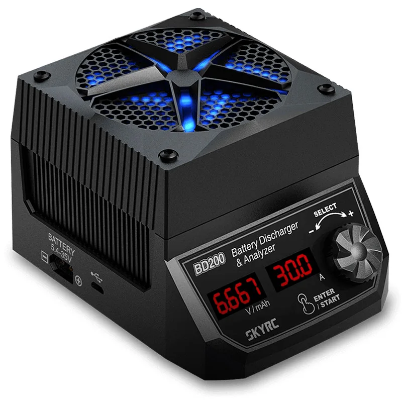 

SKYRC BD200 200 Вт 30A портативный разрядник батареи анализатор мощности для FPV RC дрона LiPo батарея