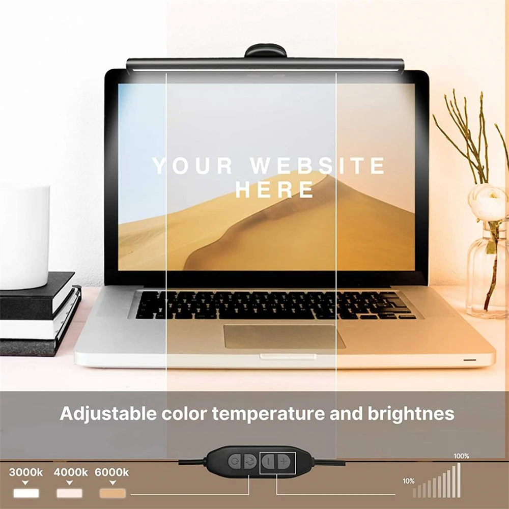 led laptop lamp dimmable usb hanging screen light bar for computer pc lcd monitor eye protection reading lamp free global shipping
