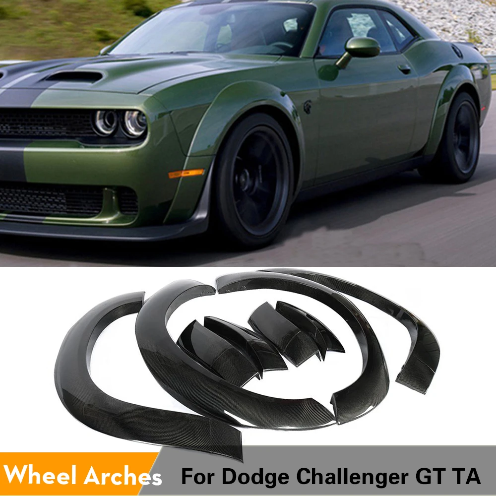 

Колесные своды брызговиков для Dodge Challenger GT TA 2017 2018, накладки на свод колеса, накладки на крылья, брызговики из углеродного волокна/ФАП