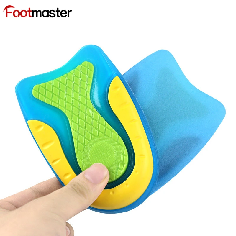 FootMaster высокие эластичные амортизирующие подушечки для пятки облегчают