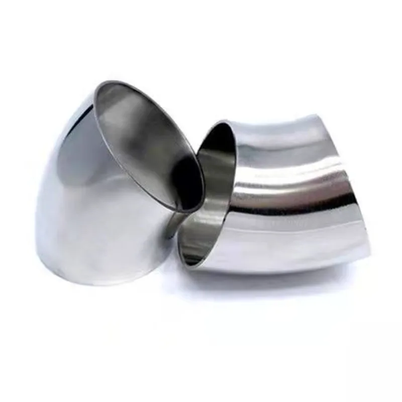 

O/D 16/19/25/28/32/34/38/45/51/57/60/63mm 304 Stainless Steel Sanitary Weld 45 Degree Elbow Pipe Fitting