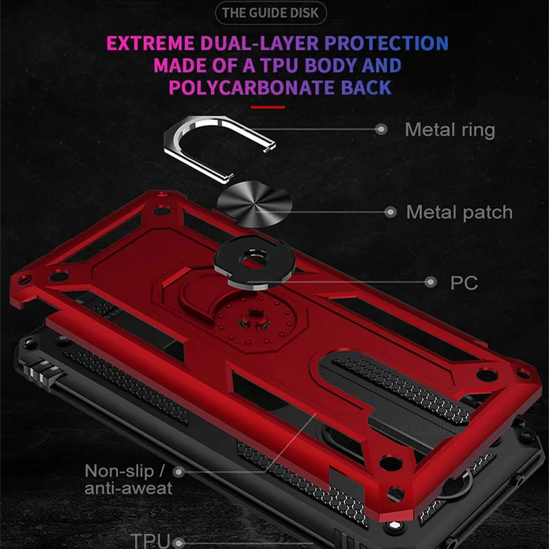 Противоударный армированный чехол Magentic для Redmi Note 8 7 pro телефона Xiaomi 7A 9 9T CC9 CC9e K20