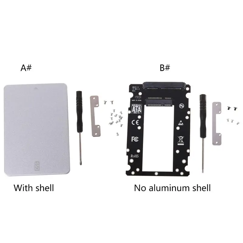 MSATA-SATA 2 5 &quotSSD Box 30x2 7/50/70 мм mSATA до 22Pin SATA 50 52Pin Caddy Прямая поставка | Компьютеры и офис