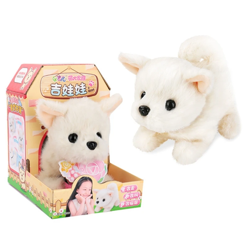 

Electric traction rope dog colorful plush toys music equipment remote traction rope dog children electronic toys Christmas gifts