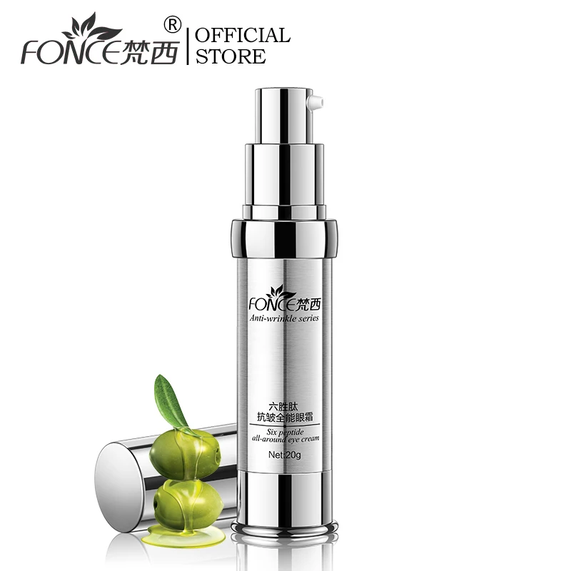 [Normal delivery] FONCE Anti Wrinkle Eye Cream 20g Six Peptides Aging Remover Dark Circle Bag Firming nourish eye Balm Mask |