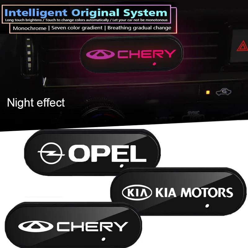 

Car Air Conditioner Tuyere Lamp Aroma Atmosphere Led Light for Great Wall Poer Pao Voleex C30 Toys Saint Seiya Car Accessories