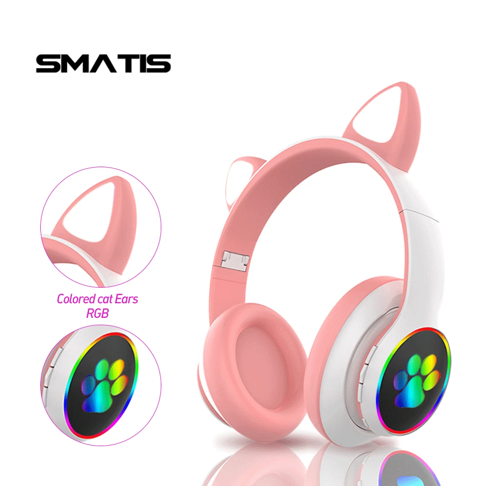 

Беспроводные наушники с микрофоном, светильник кой, кошачьи уши, Мультяшные персонажи, подарок для девочек, Bluetooth-гарнитура, Hi-Fi стерео басы, ...