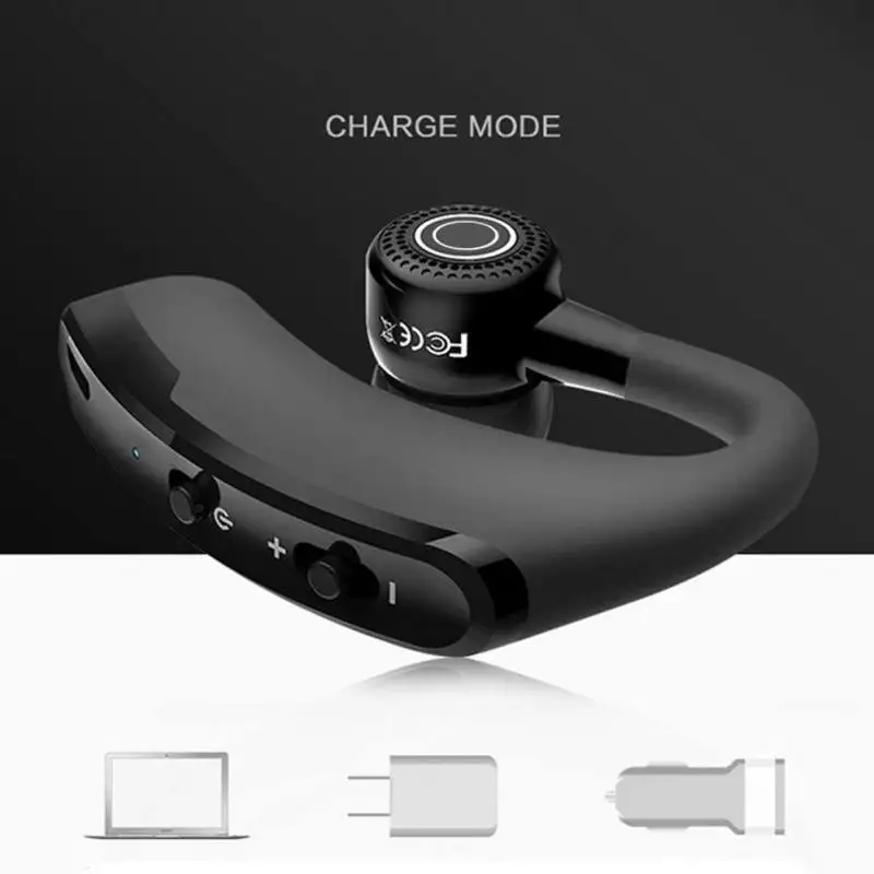 V9 Висячие Наушники беспроводные для автомобиля бизнес наушники стерео мини Bluetooth