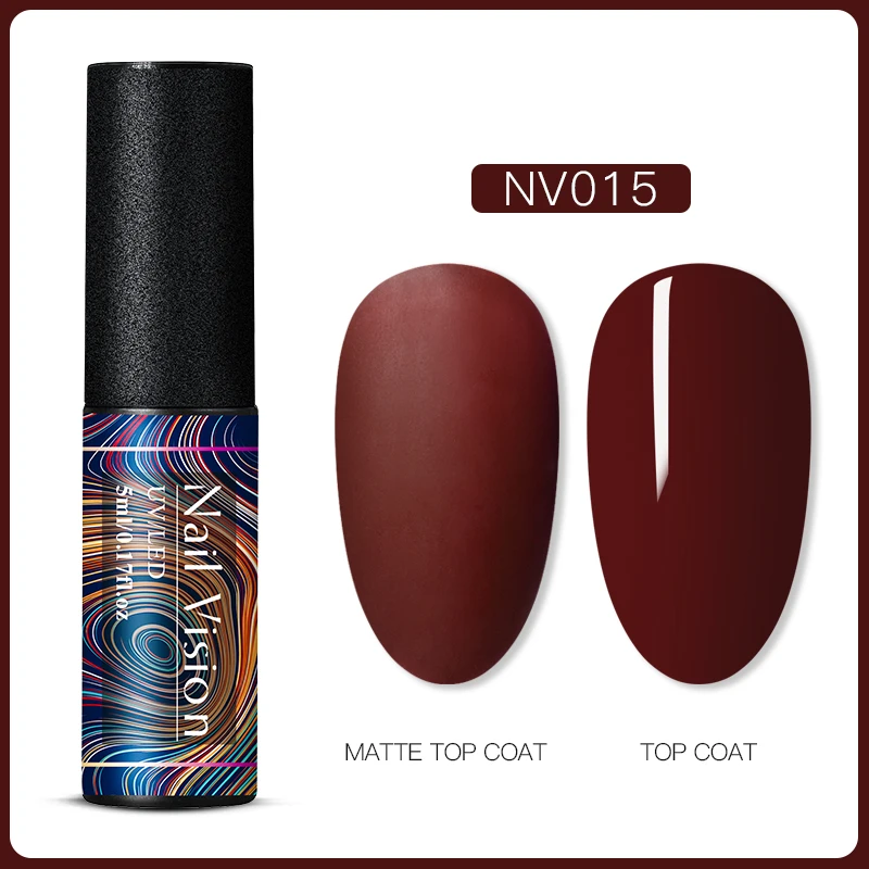 EES06610 Nail Vision 5 мл УФ-гель для ногтей Чистый гель лак матовый цвет нужно матовое верхнее покрытие замочить от ногтей гель лак для маникюра DIY - Цвет: EES06610