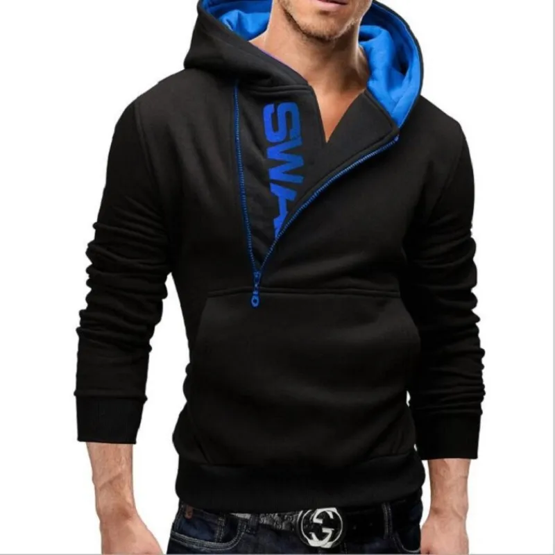 

New Men's Hoodies Sweatshirts Zipper Hoodie Solid Color Letter Sweater Cardigan Spring Autumn Fashion Casual Jacket