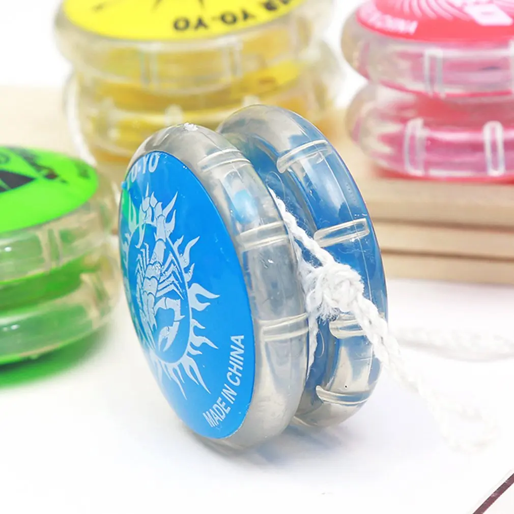 Пластиковый мультяшный рисунок йо-йо тянущий шарик линия подъема Uu шар детские