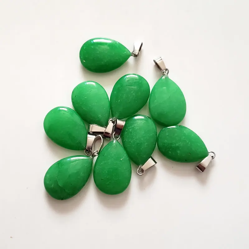 

Wholesale 50pcs/lot 2020 fashion good quality Malay natural stone pendant water drop pendants charms for DIY jewelry making