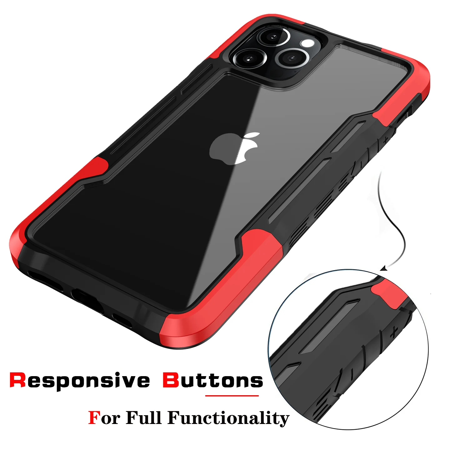 Shockproof Hybrid Armor Phone Case on the For iPhone 11 12 Pro Max mini SE 2020 X XR XS Max 7 8 Plus Hard PC Soft TPU Full Cover