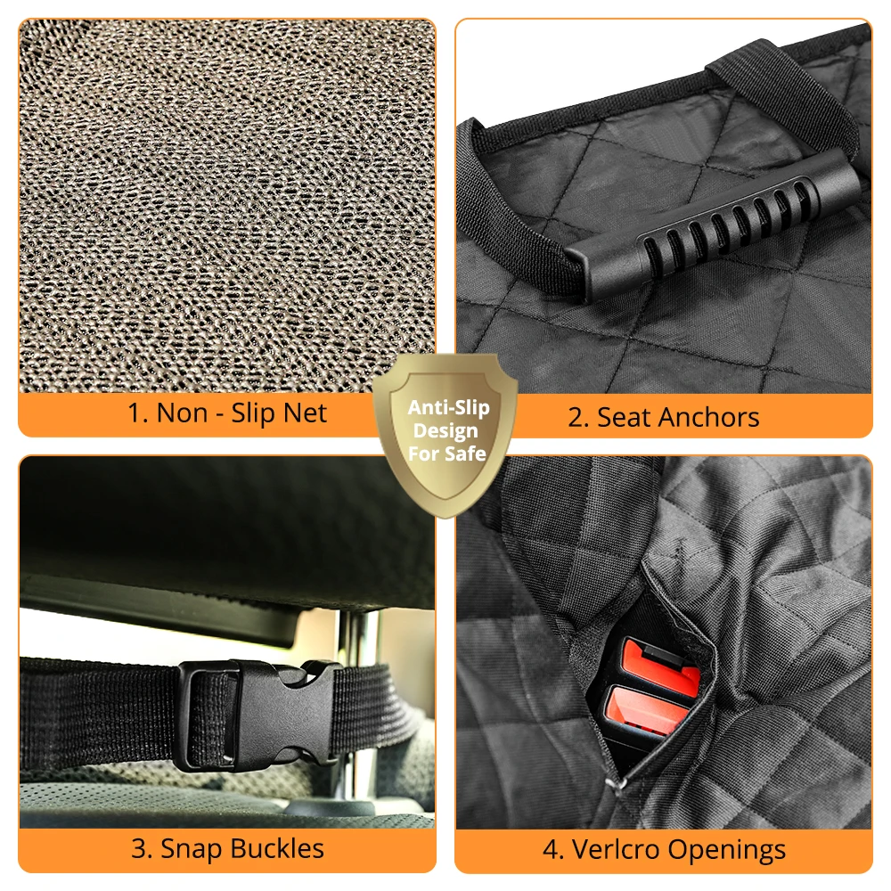 Miglior DEKO Dog Car Seat Cover View Mesh Pet Carrier Amaca Protezione Di Sicurezza Car Rear Back Seat Mat Con Cerniera E Tasca Per Il Viaggio