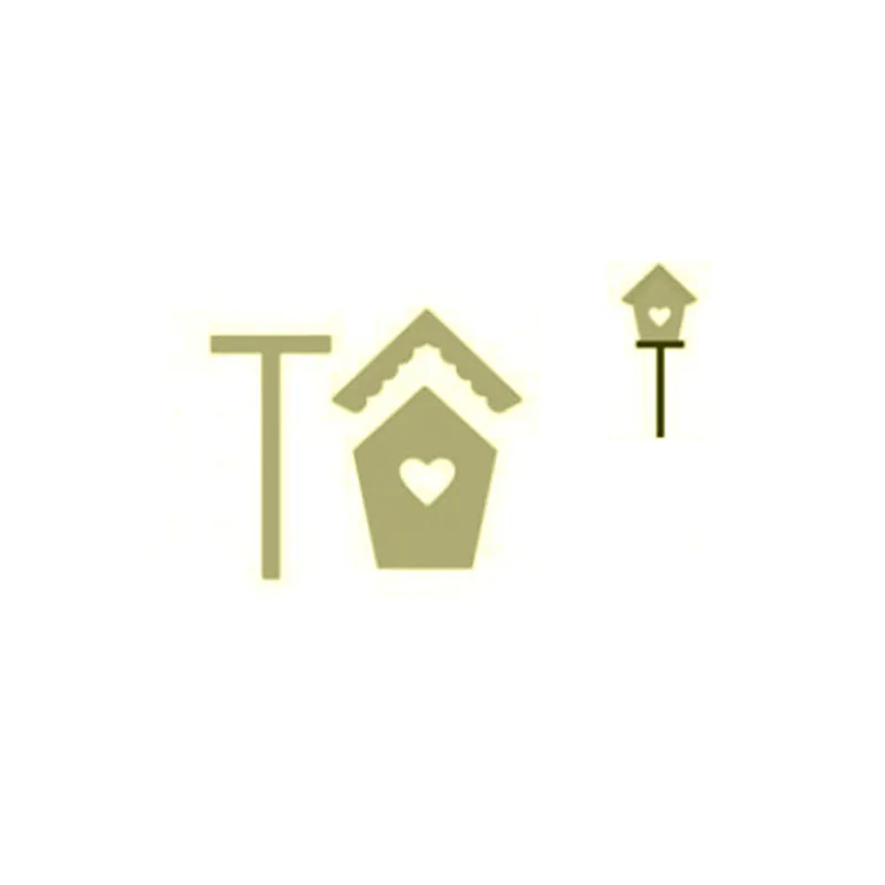 DiyArts Birdhouse Скрапбукинг для резки металла штампы для Крафтовая окраска вырезы карты делая тиснение для скрапбукинга альбома