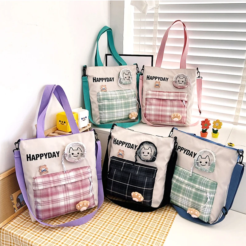 Женские сумки на плечо 2022 повседневные винтажные для девочек сумки-тоуты с